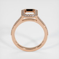 18K Rose Gold Pave Ring Setting Image