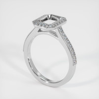 18K White Gold Pave Ring Setting Video