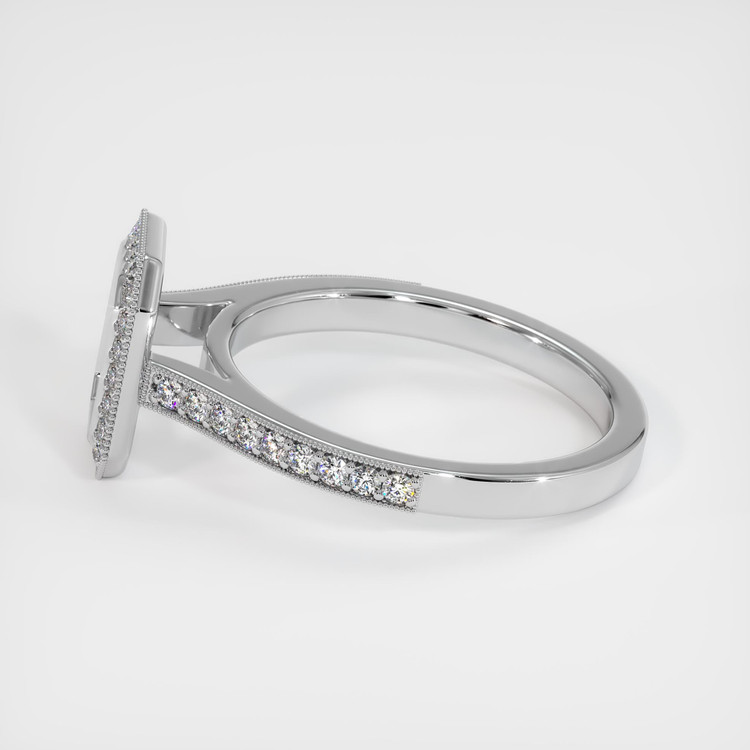 18K White Gold Pave Ring Setting