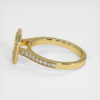 18K Yellow Gold Pave Ring Setting Image