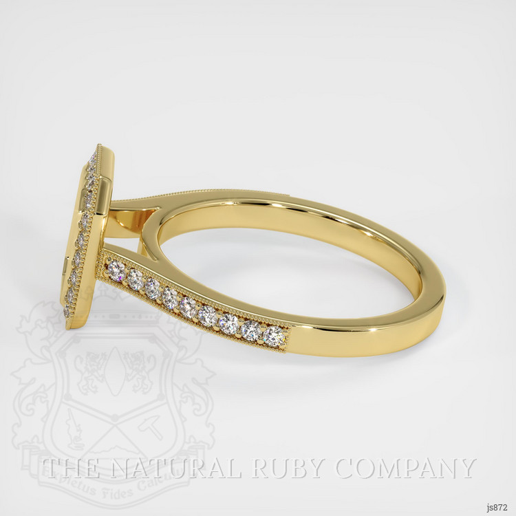 18K Yellow Gold Pave Ring Setting