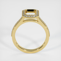 18K Yellow Gold Pave Ring Setting Image
