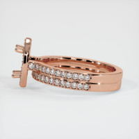 14K Rose Gold Pave Ring Setting Image