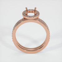 14K Rose Gold Pave Ring Setting Image