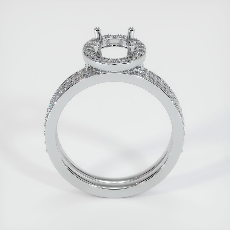 Silver Pave Ring Setting