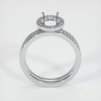 10K White Gold Pave Ring Setting Image