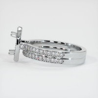 14K White Gold Pave Ring Setting Image