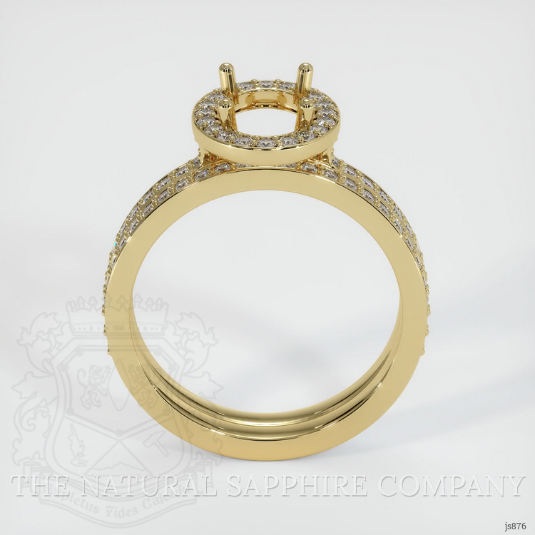 10K Yellow Gold Pave Ring Setting