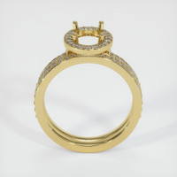 18K Yellow Gold Pave Ring Setting Image