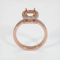 14K Rose Gold Pave Ring Setting Image