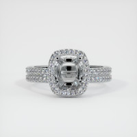 10K White Gold Pave Ring Setting Image