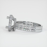10K White Gold Pave Ring Setting Image