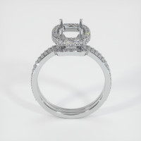 18K White Gold Pave Ring Setting Image