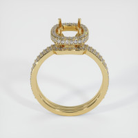 14K Yellow Gold Pave Ring Setting Image