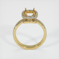 18K Yellow Gold Pave Ring Setting Image