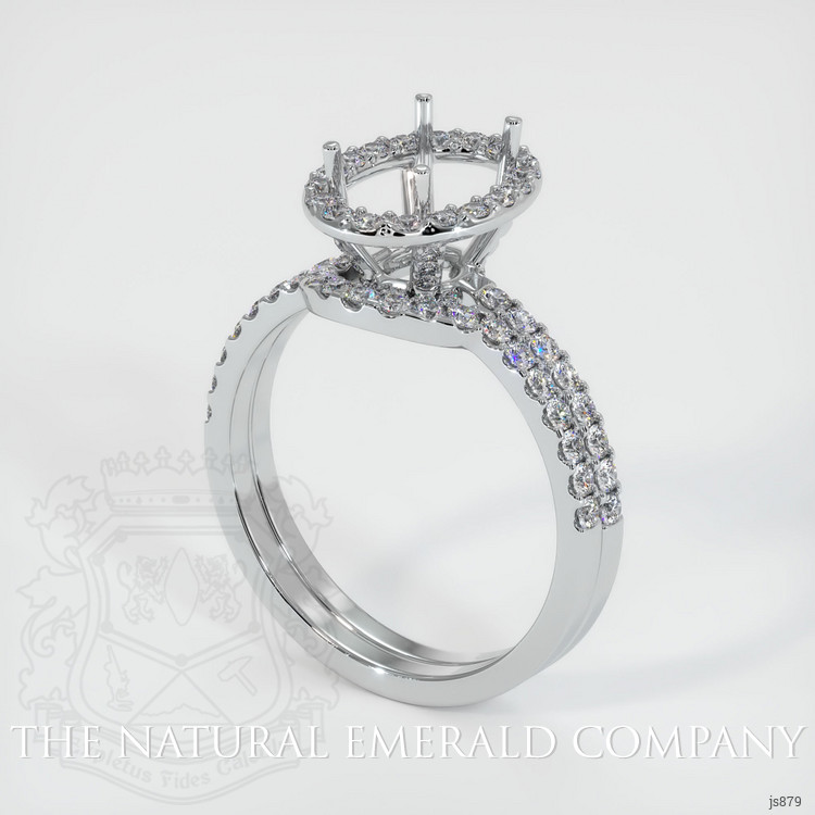 Platinum 950 Pave Ring Setting