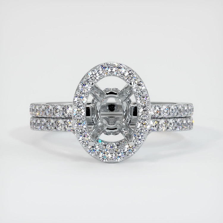 Platinum 950 Pave Ring Setting