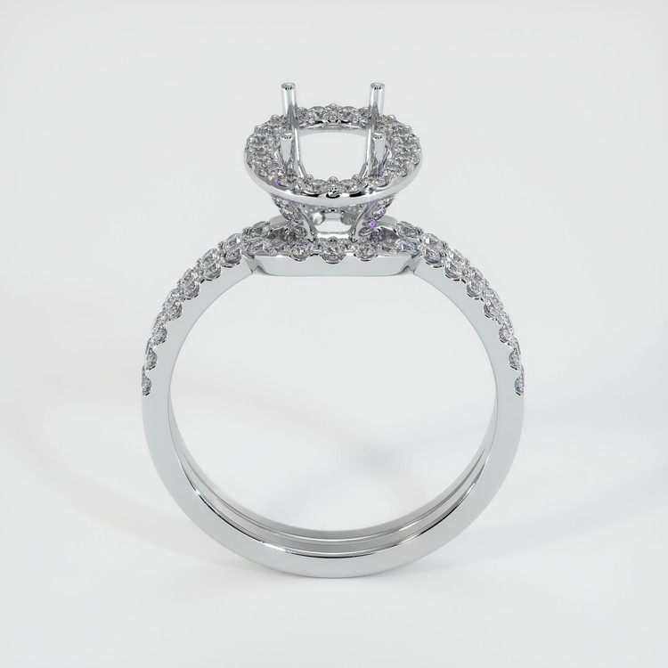 Silver Pave Ring Setting