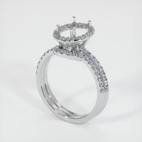 10K White Gold Pave Ring Setting Video