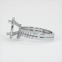 10K White Gold Pave Ring Setting Image