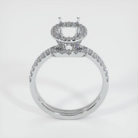 10K White Gold Pave Ring Setting Image
