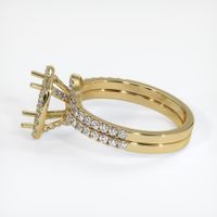 14K Yellow Gold Pave Ring Setting Image