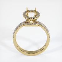 14K Yellow Gold Pave Ring Setting Image