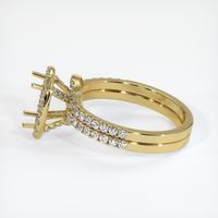 18K Yellow Gold Pave Ring Setting Image