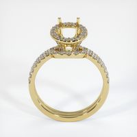 18K Yellow Gold Pave Ring Setting Image