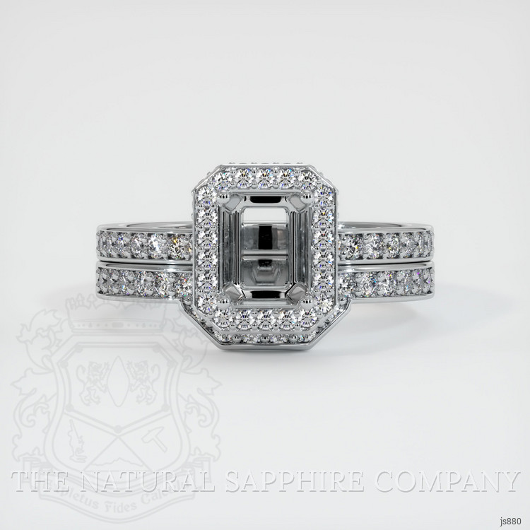Platinum 950 Pave Ring Setting