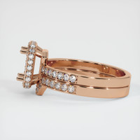 18K Rose Gold Pave Ring Setting Image