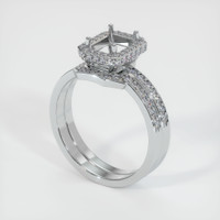 18K White Gold Pave Ring Setting Video
