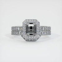 18K White Gold Pave Ring Setting Image