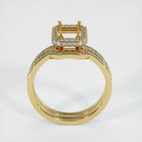 18K Yellow Gold Pave Ring Setting Image