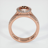 14K Rose Gold Pave Ring Setting Image