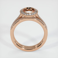 18K Rose Gold Pave Ring Setting Image
