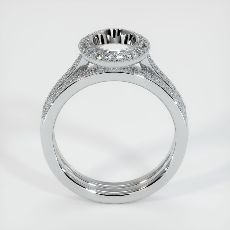 Silver Pave Ring Setting