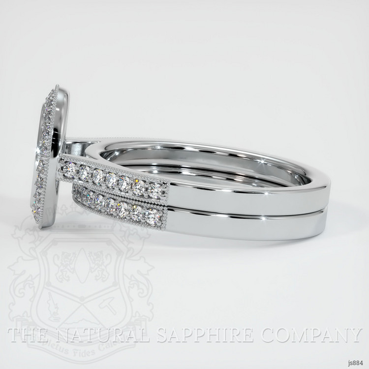 10K White Gold Pave Ring Setting