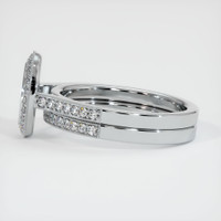 18K White Gold Pave Ring Setting Image