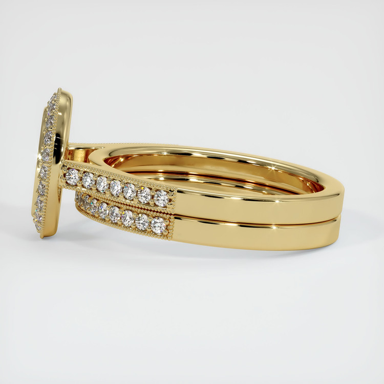 10K Yellow Gold Pave Ring Setting