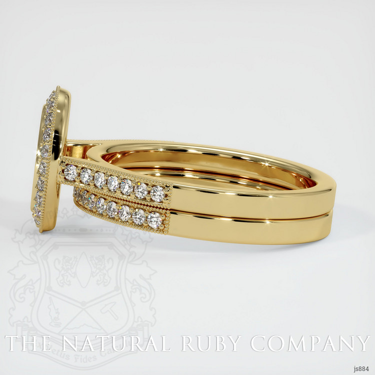 14K Yellow Gold Pave Ring Setting