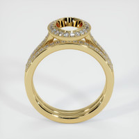 14K Yellow Gold Pave Ring Setting Image