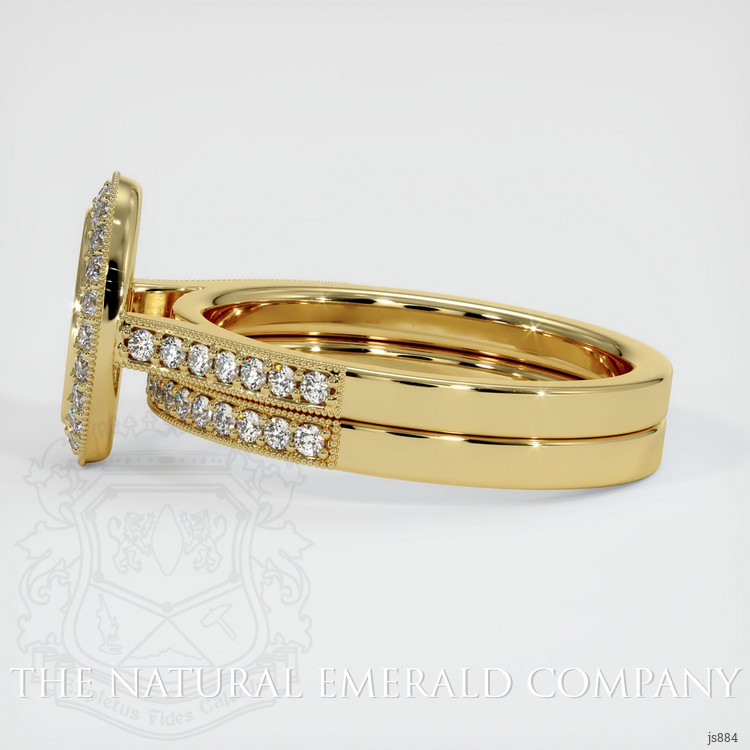 18K Yellow Gold Pave Ring Setting