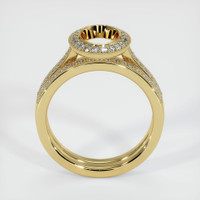 18K Yellow Gold Pave Ring Setting Image
