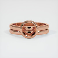 14K Rose Gold Wedding Set Ring Setting Image