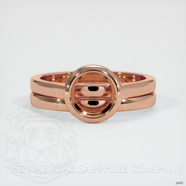 14K Rose Gold Wedding Set Ring Setting