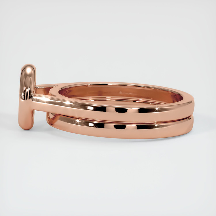 14K Rose Gold Wedding Set Ring Setting