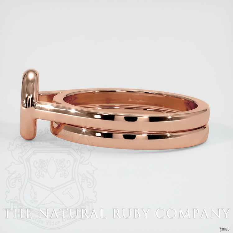 14K Rose Gold Wedding Set Ring Setting