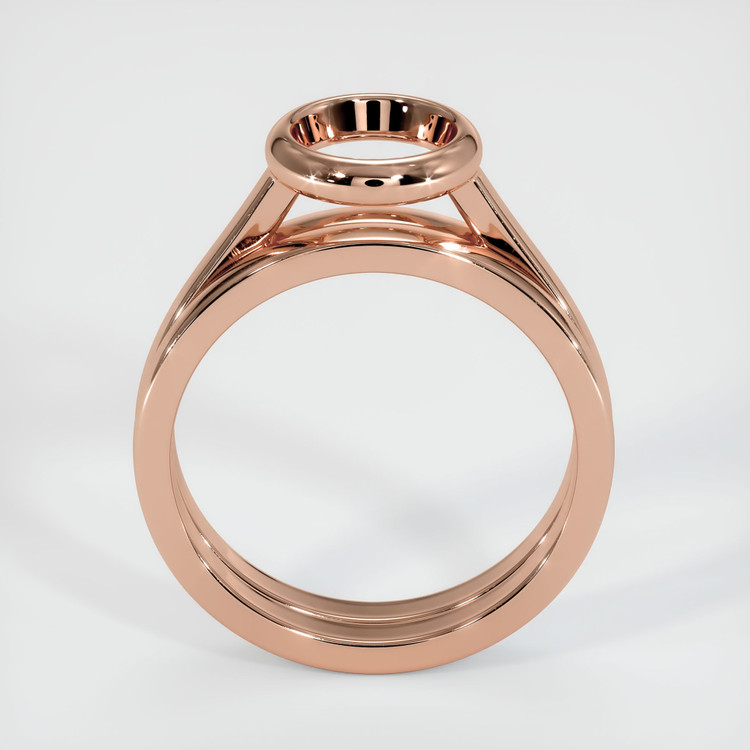 14K Rose Gold Wedding Set Ring Setting