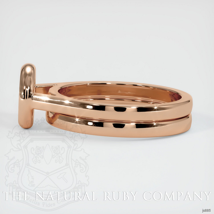 18K Rose Gold Wedding Set Ring Setting